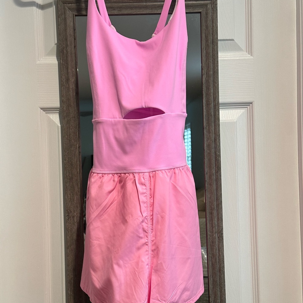 FP Movement by Free People Pink Athletic Shorts Romper